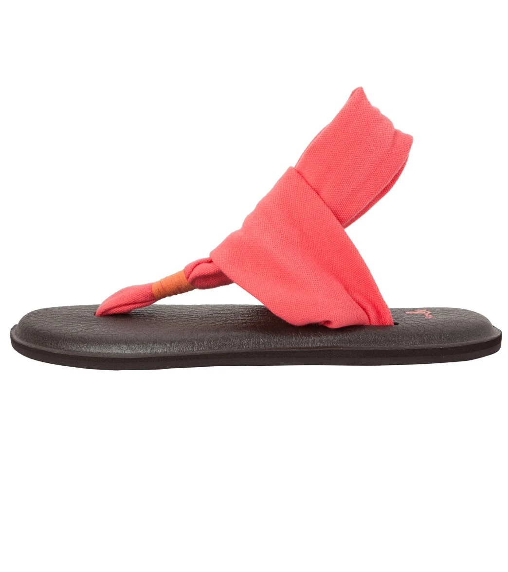 Sanuk Women's Yoga Sling 2 Sandal Coral 1 Sanuk Women's Yoga Sling 2 Sandal Coral