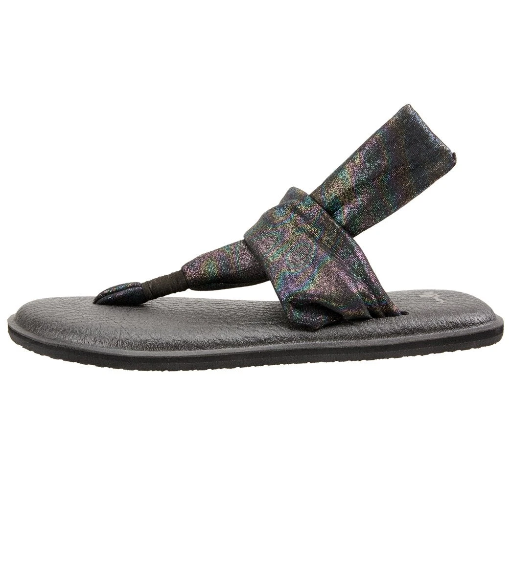Sanuk Women's Yoga Sling 2 Metallic Sandal Black Rainbow 1 Sanuk Women's Yoga Sling 2 Metallic Sandal Black Rainbow