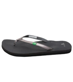 Sanuk Women's Yoga Joy Metallic Flip Flop -Hot Sale Everyday Yoga Store 4429073383467 pewter 3a