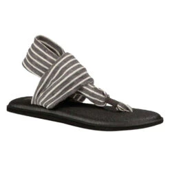 Sanuk Yoga Sling 2 Prints Sandal -Hot Sale Everyday Yoga Store 4429073776683 charcoalnaturalstripes
