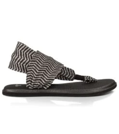 Sanuk Yoga Sling 2 Prints Sandal -Hot Sale Everyday Yoga Store 4429073842219 blacknaturalcongo