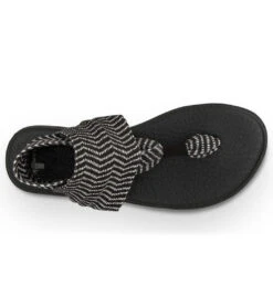 Sanuk Yoga Sling 2 Prints Sandal -Hot Sale Everyday Yoga Store 4429073842219 blacknaturalcongo 6a