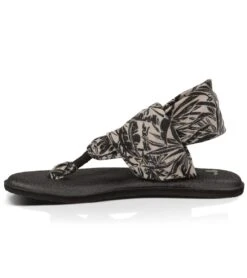 Sanuk Yoga Sling 2 Prints Sandal Black/White Hawaiian