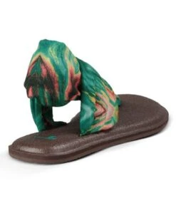Sanuk Yoga Sling 2 Prints Sandal Teal/Multi -Hot Sale Everyday Yoga Store 4429073973291 tealmulti 4a