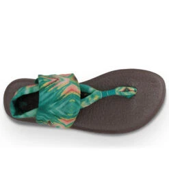 Sanuk Yoga Sling 2 Prints Sandal Teal/Multi -Hot Sale Everyday Yoga Store 4429073973291 tealmulti 5a