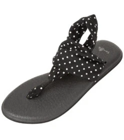 Sanuk Yoga Sling 2 Prints Sandal Black/White Dots -Hot Sale Everyday Yoga Store 4429074104363 blackwhitedots