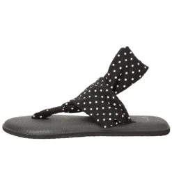Sanuk Yoga Sling 2 Prints Sandal Black/White Dots
