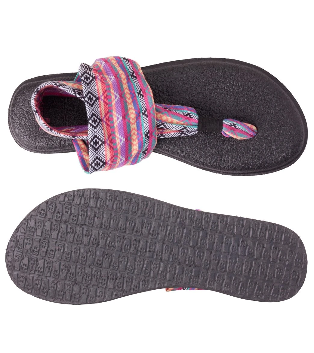 Sanuk Yoga Sling 2 Prints Sandal Magenta/Multi Tribal Stripe 3 Sanuk Yoga Sling 2 Prints Sandal Magenta/Multi Tribal Stripe - Image 3