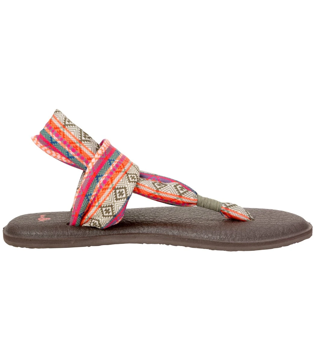 Sanuk Yoga Sling 2 Prints Sandal Olive/Multi Tribal Stripe 2 Sanuk Yoga Sling 2 Prints Sandal Olive/Multi Tribal Stripe - Image 2