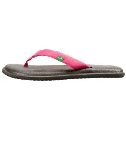 Sanuk Women's Yoga Chakra Flip Flop -Hot Sale Everyday Yoga Store 4429074759723 fuchsia 2a 1