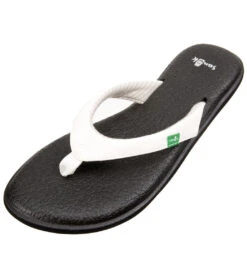 Sanuk Women's Yoga Chakra Flip Flop -Hot Sale Everyday Yoga Store 4429074792491 white
