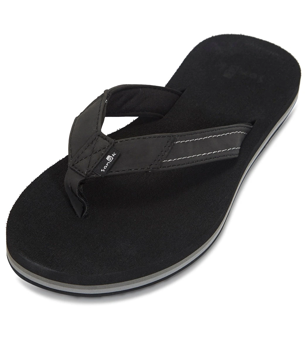 Sanuk Women's Yoga Mat Stacker Flip Flop Black 4 Sanuk Women's Yoga Mat Stacker Flip Flop Black - Image 4