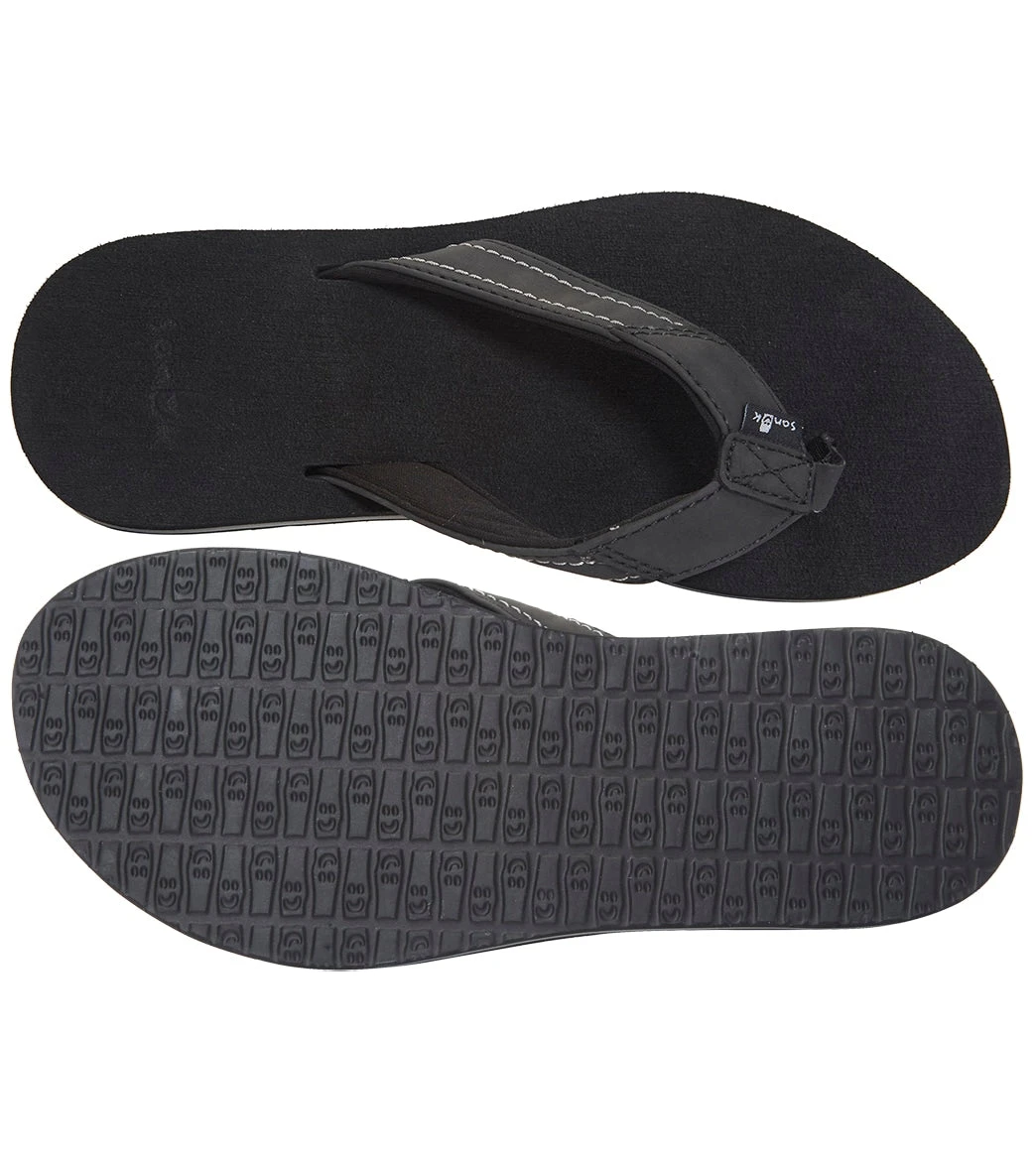 Sanuk Women's Yoga Mat Stacker Flip Flop Black 3 Sanuk Women's Yoga Mat Stacker Flip Flop Black - Image 3