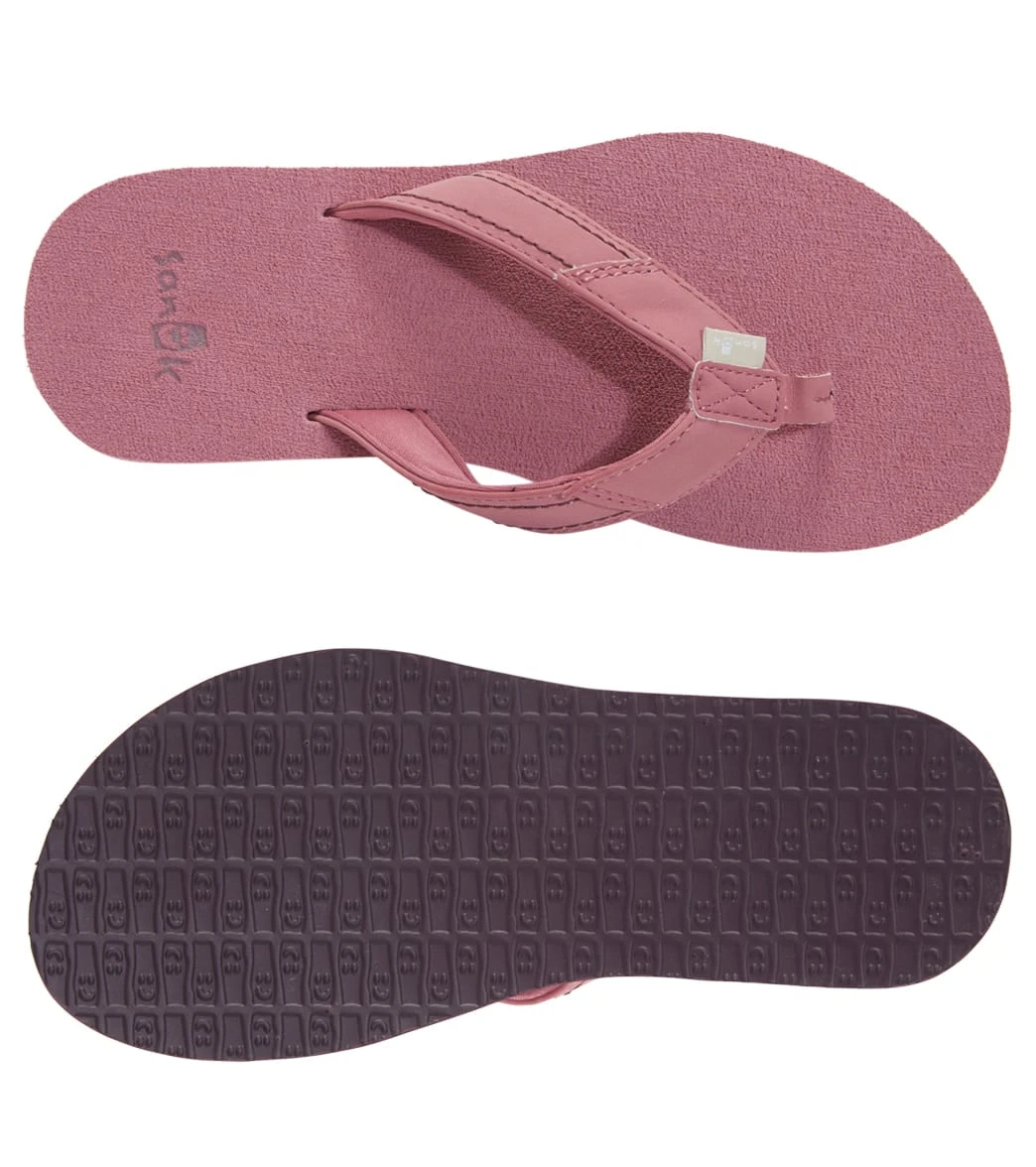 Sanuk Women's Yoga Mat Stacker Flip Flop Vintage Heather Rose 3 Sanuk Women's Yoga Mat Stacker Flip Flop Vintage Heather Rose - Image 3