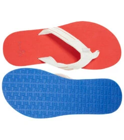 Sanuk Women's Yoga Mat Stacker Flip Flop -Hot Sale Everyday Yoga Store 4429075415083 whiterainbow 4a