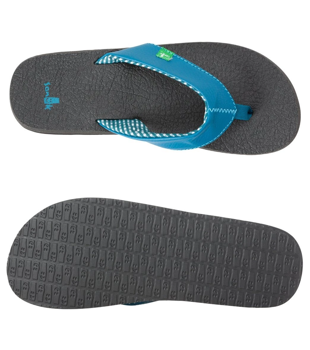 Sanuk Women's Yoga Mat Flip Flop Marine Blue 3 Sanuk Women's Yoga Mat Flip Flop Marine Blue - Image 3