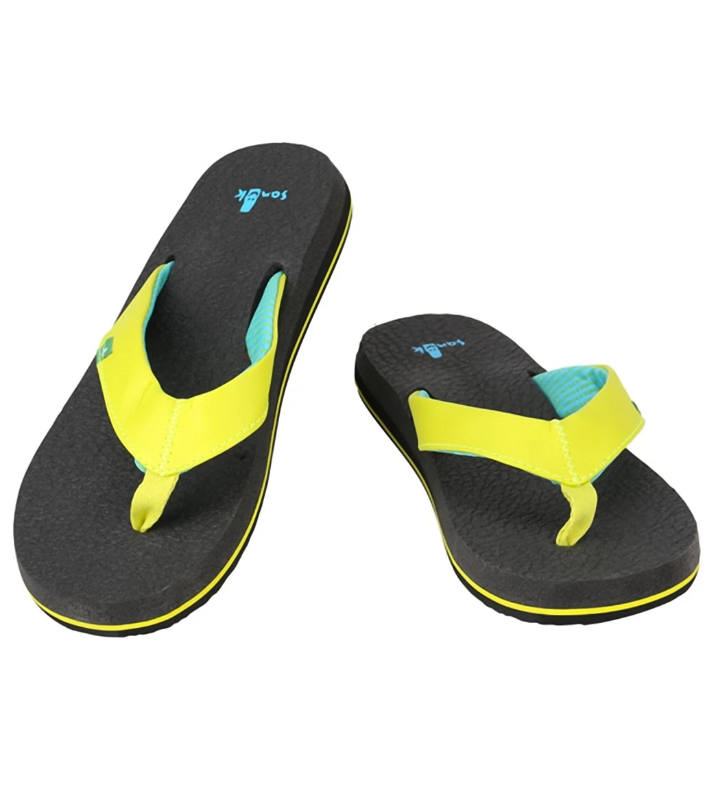 Sanuk Women's Yoga Mat Flip Flop Lime 1 Sanuk Women's Yoga Mat Flip Flop Lime