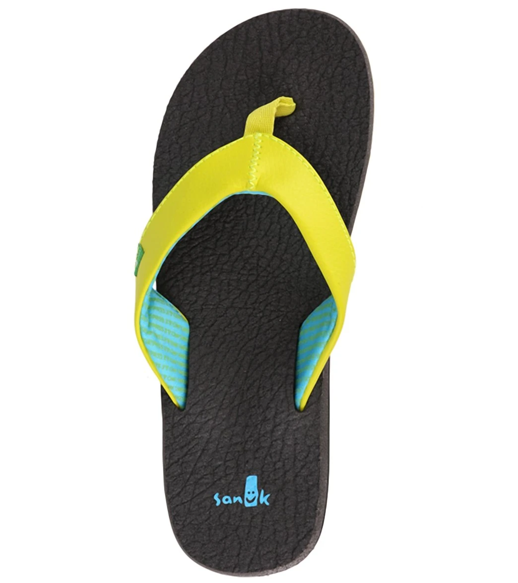 Sanuk Women's Yoga Mat Flip Flop Lime 3 Sanuk Women's Yoga Mat Flip Flop Lime - Image 3