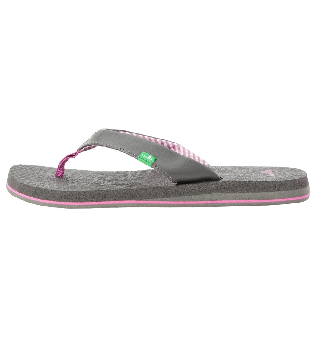 Sanuk Women's Yoga Mat Flip Flop Gunmetal 1 Sanuk Women's Yoga Mat Flip Flop Gunmetal