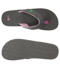 Sanuk Women's Yoga Mat Flip Flop Gunmetal 6 Sanuk Women's Yoga Mat Flip Flop Gunmetal -Hot Sale Everyday Yoga Store 4429076299819 gunmetal 4a