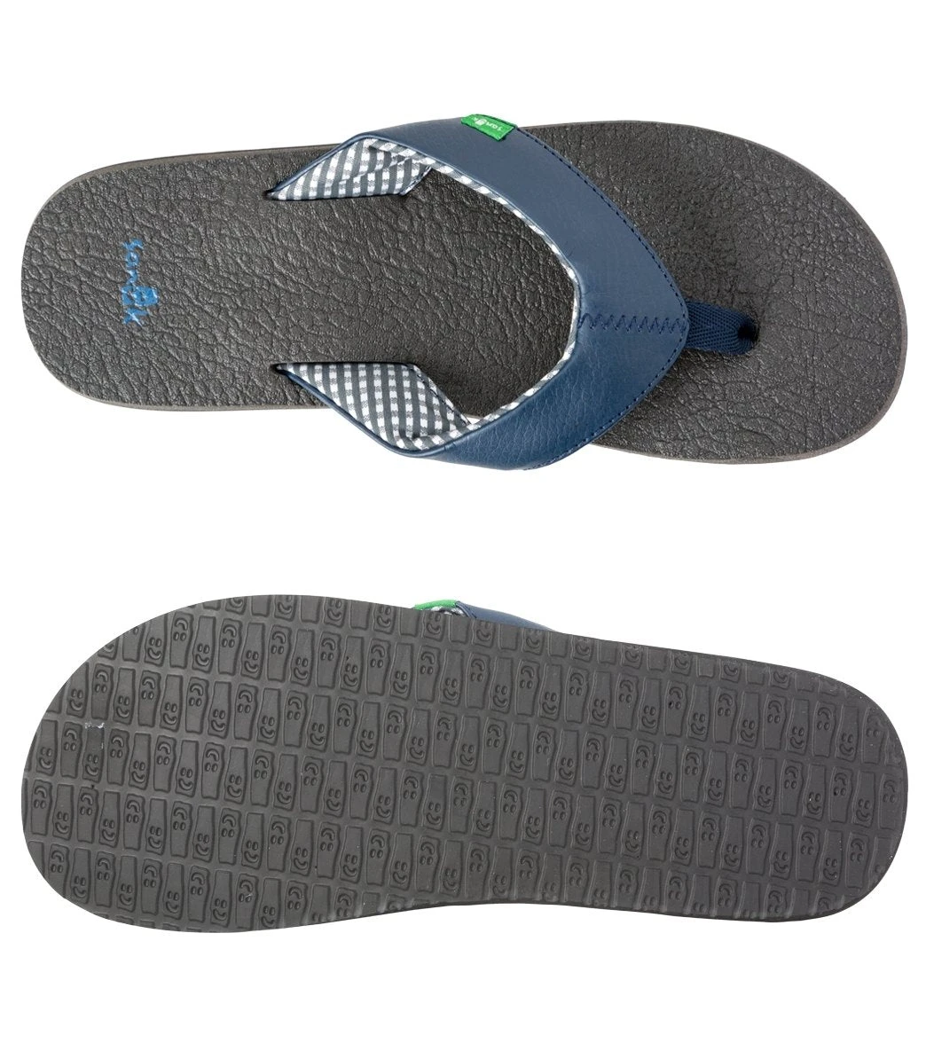 Sanuk Women's Yoga Mat Flip Flop Navy 3 Sanuk Women's Yoga Mat Flip Flop Navy - Image 3