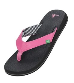 Sanuk Women's Yoga Mat Flip Flop 33 Sanuk Women's Yoga Mat Flip Flop -Hot Sale Everyday Yoga Store 4429076430891 pink 1a