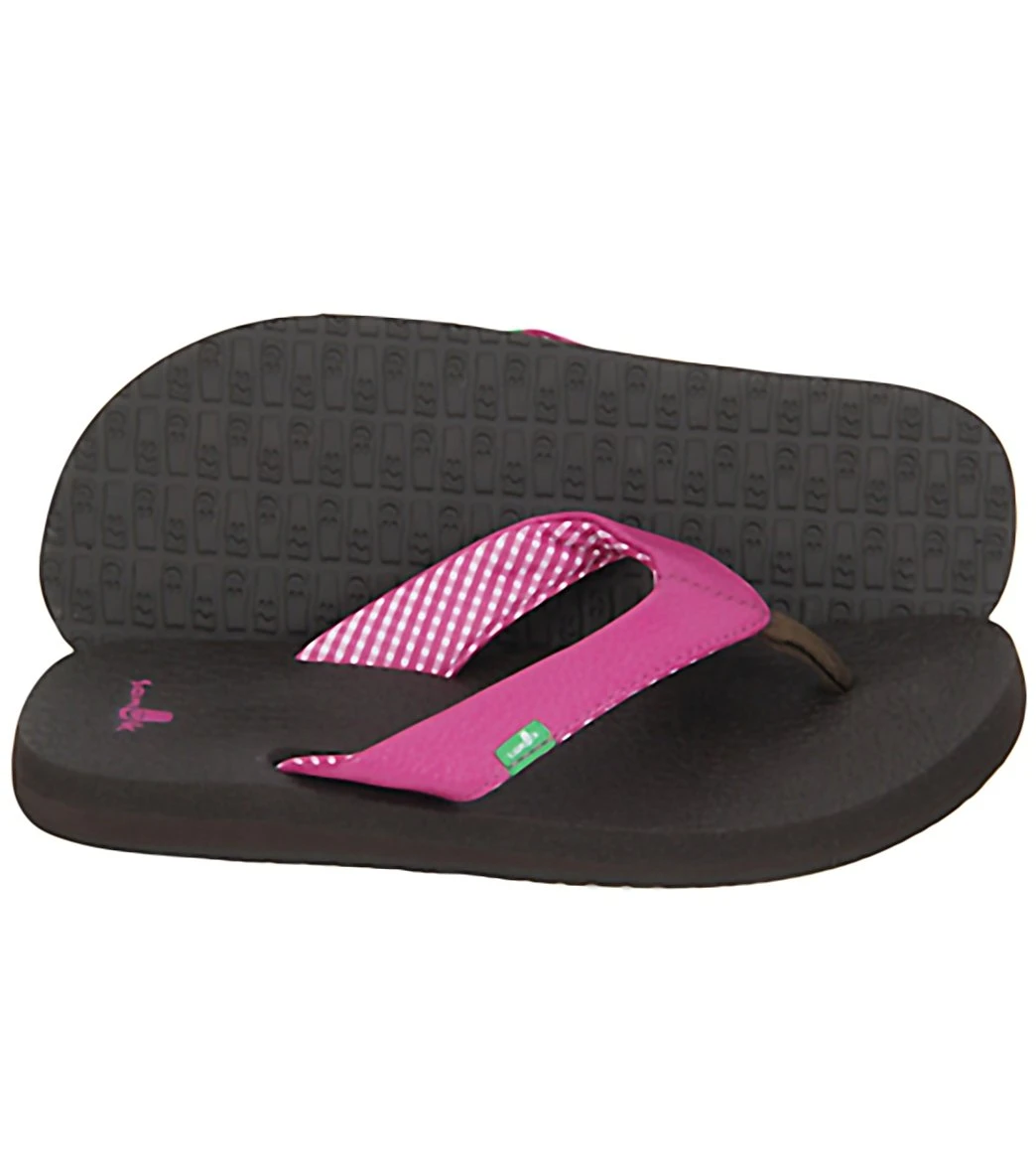 Sanuk Women's Yoga Mat Flip Flop Pink 3 Sanuk Women's Yoga Mat Flip Flop Pink - Image 3