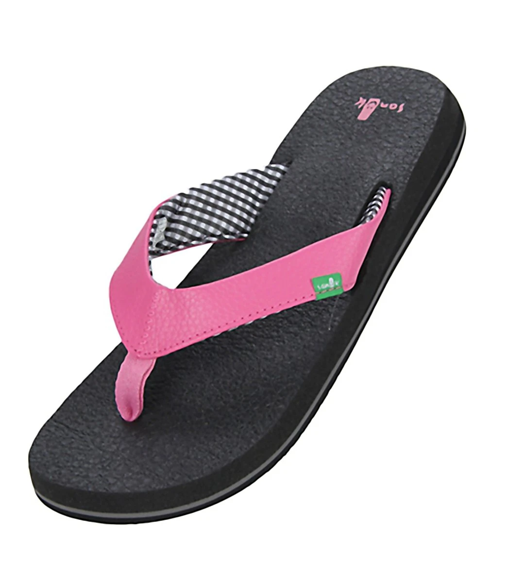 Sanuk Women's Yoga Mat Flip Flop Pink 8 Sanuk Women's Yoga Mat Flip Flop Pink - Image 8
