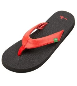 Sanuk Women's Yoga Mat Flip Flop Bright Red -Hot Sale Everyday Yoga Store 4429076561963 brightred