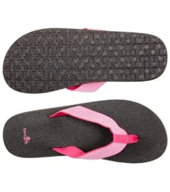 Sanuk Women's Yoga Mat Webbing Flip Flop Fuchsia/White 6 Sanuk Women's Yoga Mat Webbing Flip Flop Fuchsia/White -Hot Sale Everyday Yoga Store 4429077577771 fuchsiawhite 4a 1