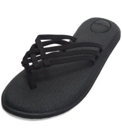 Sanuk Women's Yoga Salty Sandal -Hot Sale Everyday Yoga Store 4429078364203 black