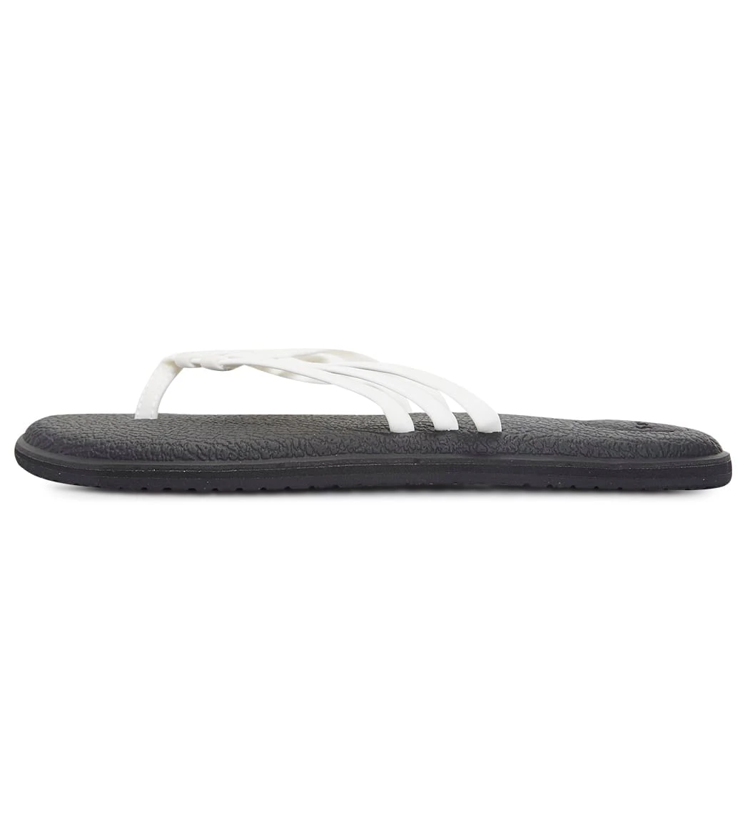 Sanuk Women's Yoga Salty Sandal White 1 Sanuk Women's Yoga Salty Sandal White