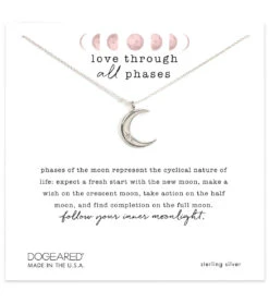 Dogeared Love Through All Phases Necklace -Hot Sale Everyday Yoga Store 4844355780651 silver 1