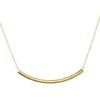Dogeared Balance Tube Necklace Gold