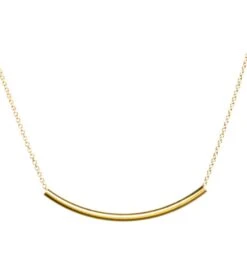Dogeared Balance Tube Necklace Gold