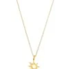 Dogeared Good Vibes Only Radiant Sun Necklace Gold