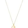 Dogeared Let Your Bright Light Shine, Sun And Moon Necklace Gold