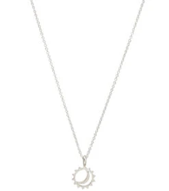 Dogeared Let Your Bright Light Shine, Sun And Moon Silver