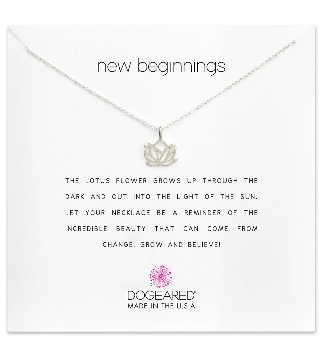 Dogeared New Beginnings Rising Lotus Necklace 1 Dogeared New Beginnings Rising Lotus Necklace