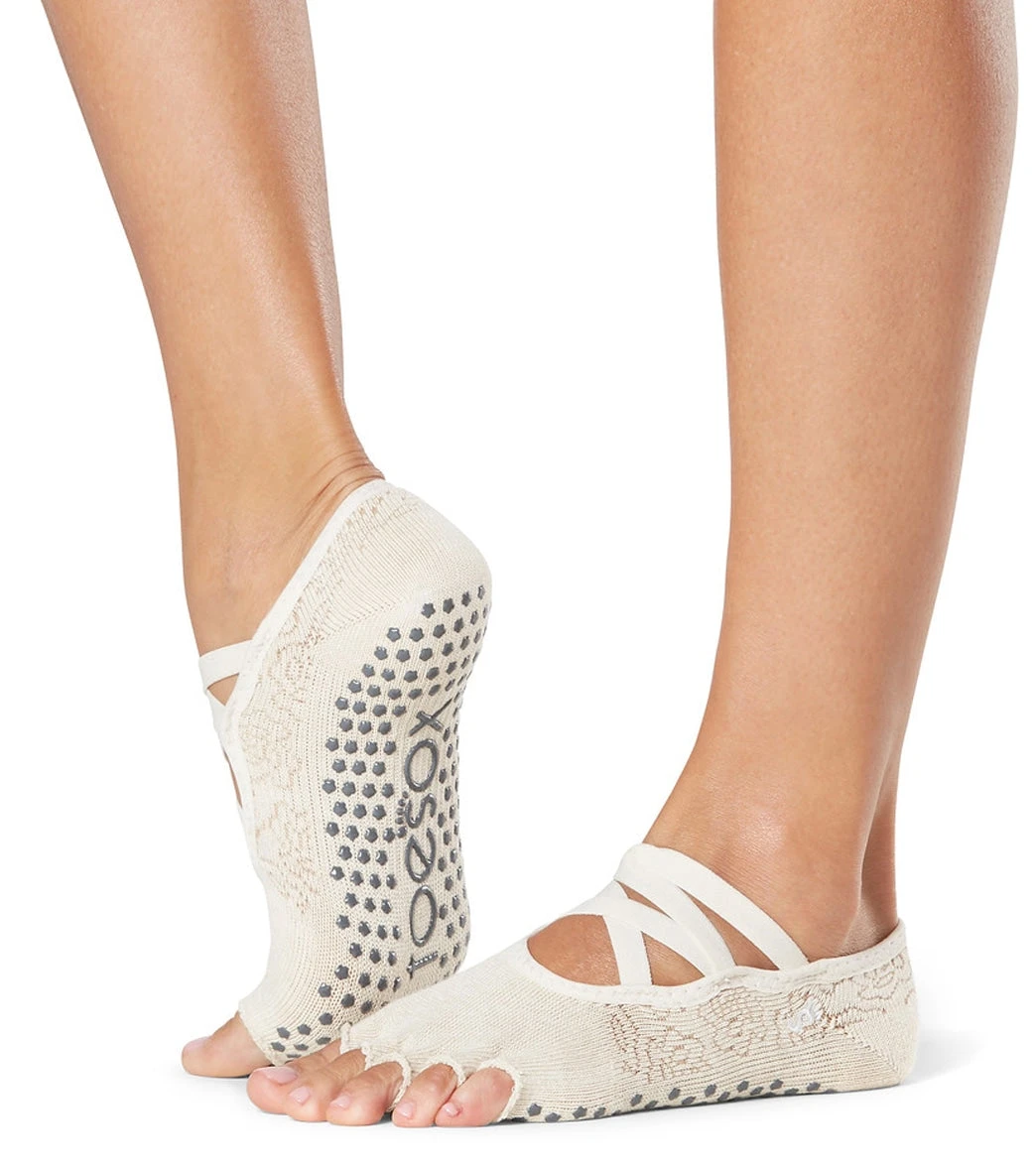 Toesox Organic Elle Grip Half Toe Socks 2 Toesox Organic Elle Grip Half Toe Socks - Image 2