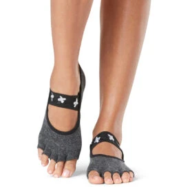 Toesox Mia Grip Half Toe Socks Pansy