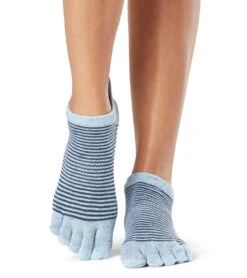 Toesox Grip Full Toe Low Rise Socks 22 Toesox Grip Full Toe Low Rise Socks -Hot Sale Everyday Yoga Store 6561124122667 bluebell 1a