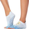Toesox Grip Half Toe Low Rise Socks Glass Slipper