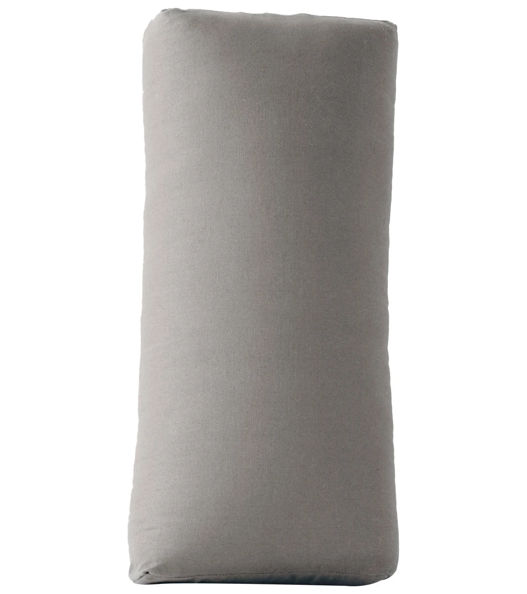 Halfmoon Essential Cotton Rectangular Bolster Fossil Grey 1 Halfmoon Essential Cotton Rectangular Bolster Fossil Grey