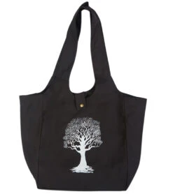Yak & Yeti Tree Of Life Tote Bag -Hot Sale Everyday Yoga Store 6577629659179 black