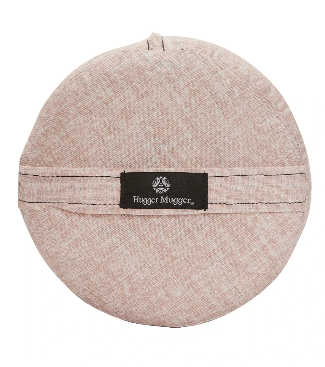 Hugger Mugger Round Printed Yoga Bolster Rose Quartz 2 Hugger Mugger Round Printed Yoga Bolster Rose Quartz - Image 2