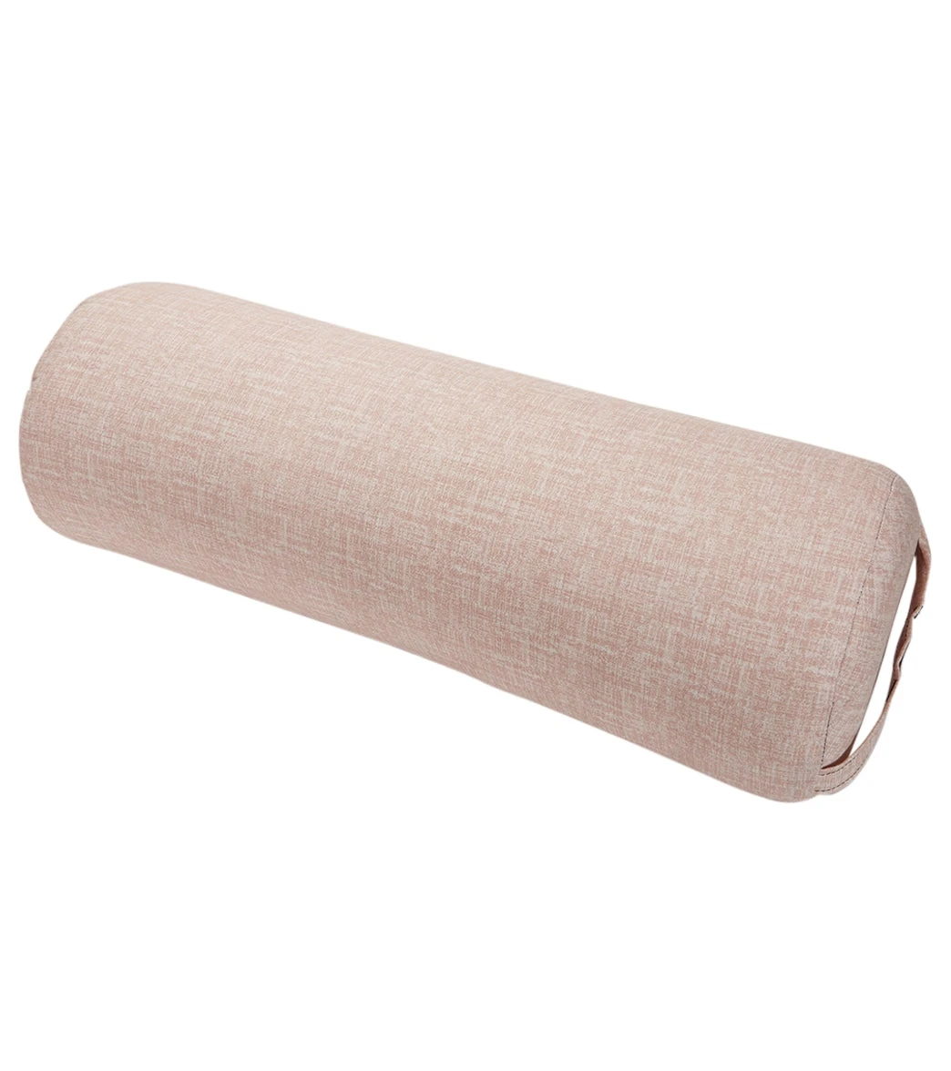 Hugger Mugger Round Printed Yoga Bolster Rose Quartz 3 Hugger Mugger Round Printed Yoga Bolster Rose Quartz - Image 3