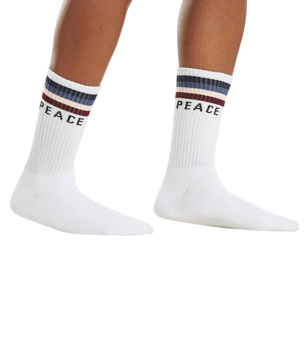 Spiritual Gangster Peace Fuzzy Sock 1 Spiritual Gangster Peace Fuzzy Sock