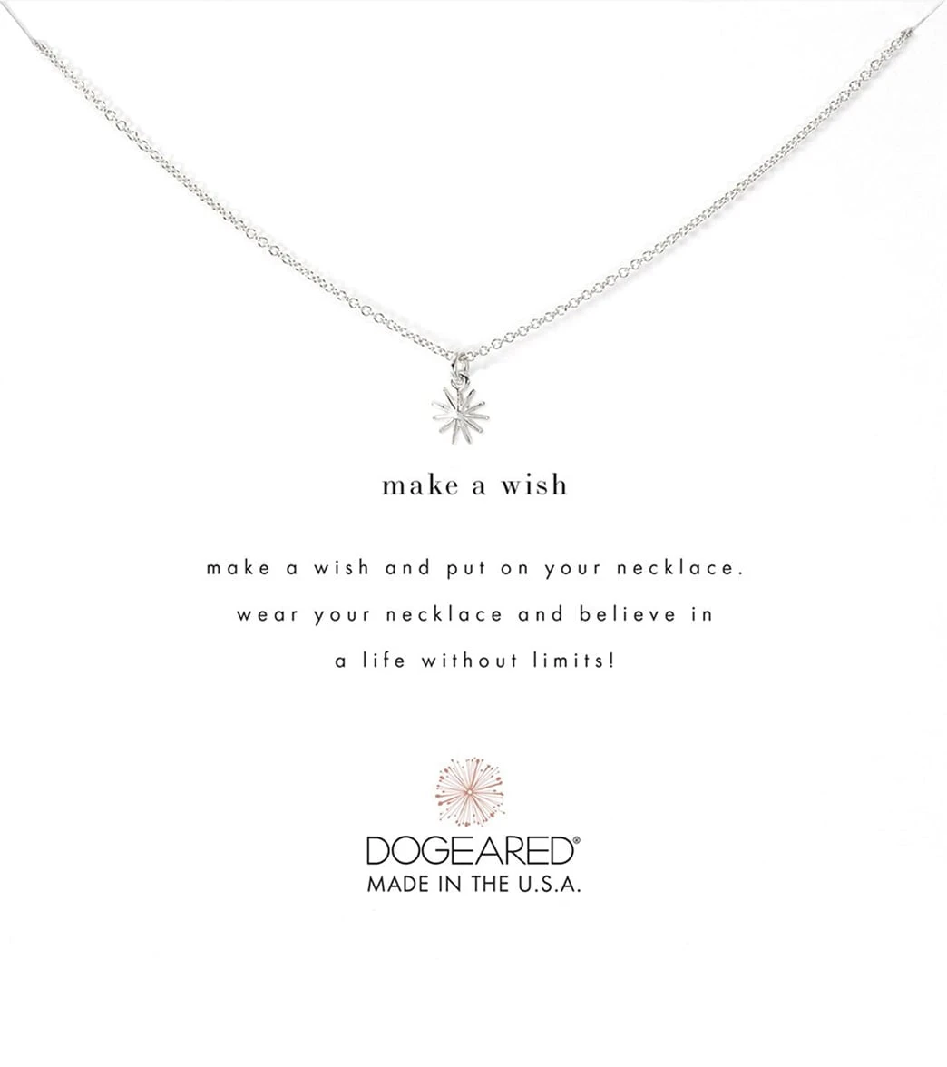 Dogeared Make A Wish Petite Starburst Necklace Sterling Silver 1 Dogeared Make A Wish Petite Starburst Necklace Sterling Silver