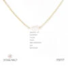 Dogeared Centered Diamond Pearl Necklace Gold Dipped